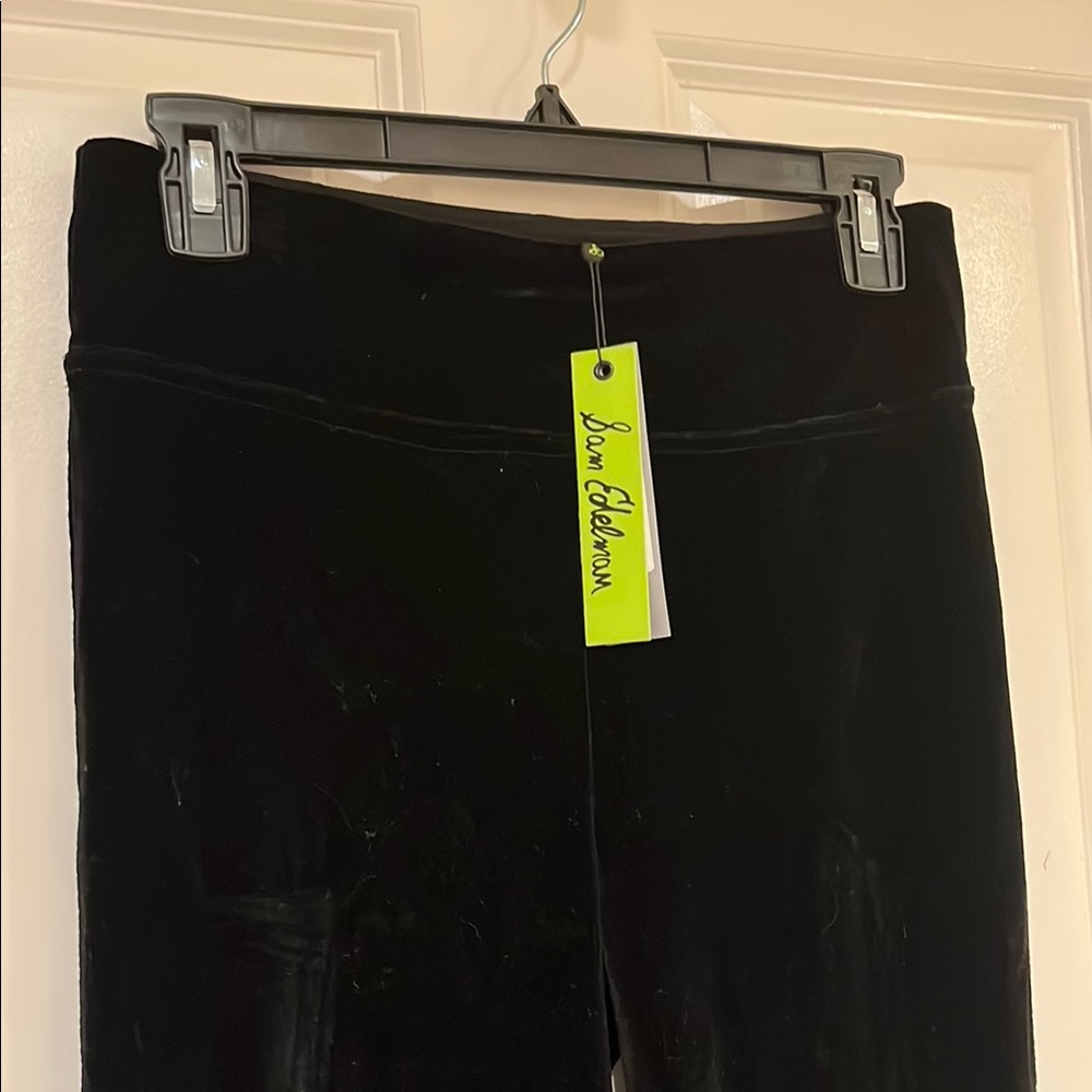 Sam Edelman Black Velvet Leggings - Picture 4 of 7